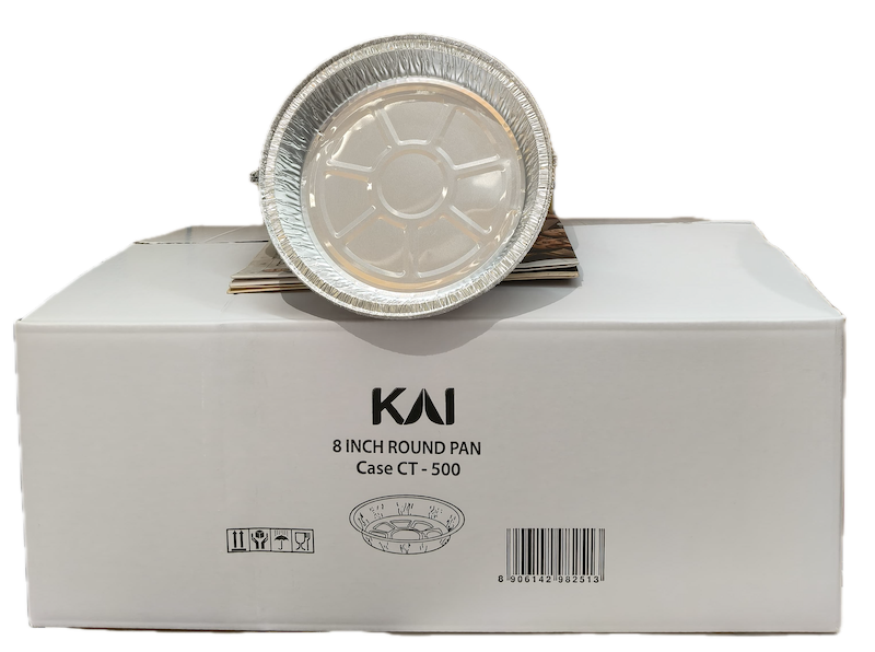 ALUMINIUM DISPOSABLE PAN - 8 INCH ROUND