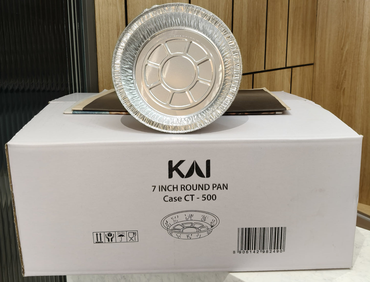ALUMINIUM DISPOSABLE PAN - 7 INCH ROUND