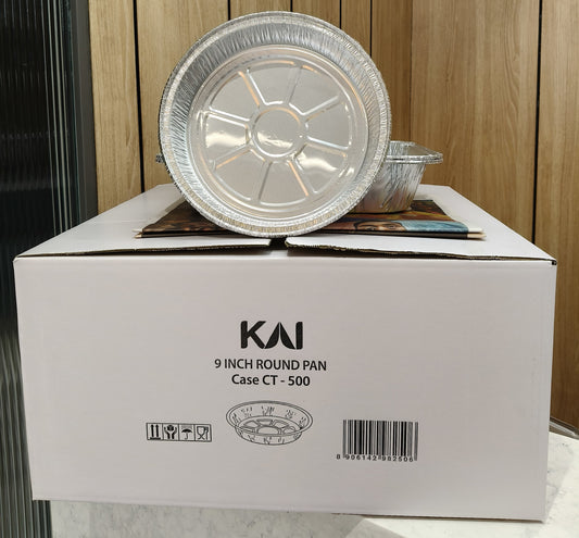 ALUMINIUM DISPOSABLE PAN - 9 INCH ROUND