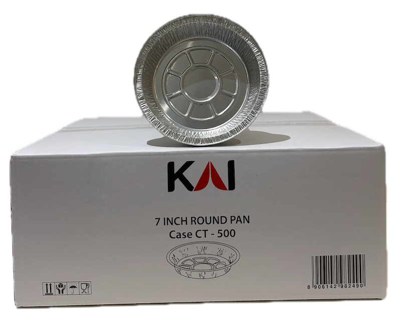 ALUMINIUM DISPOSABLE PAN - 7 INCH ROUND
