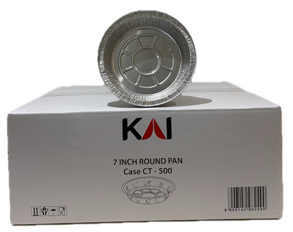 ALUMINIUM DISPOSABLE PAN - 7 INCH ROUND
