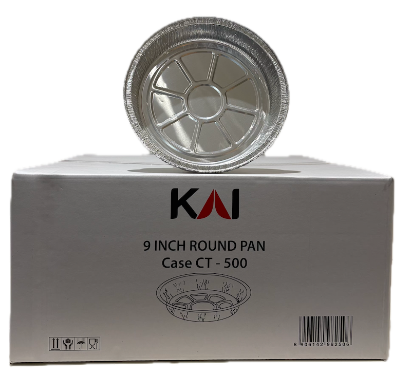 ALUMINIUM DISPOSABLE PAN - 9 INCH ROUND