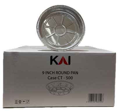 ALUMINIUM DISPOSABLE PAN - 9 INCH ROUND